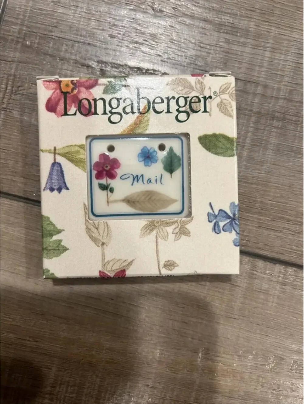 Longaberger Mail basket tie on